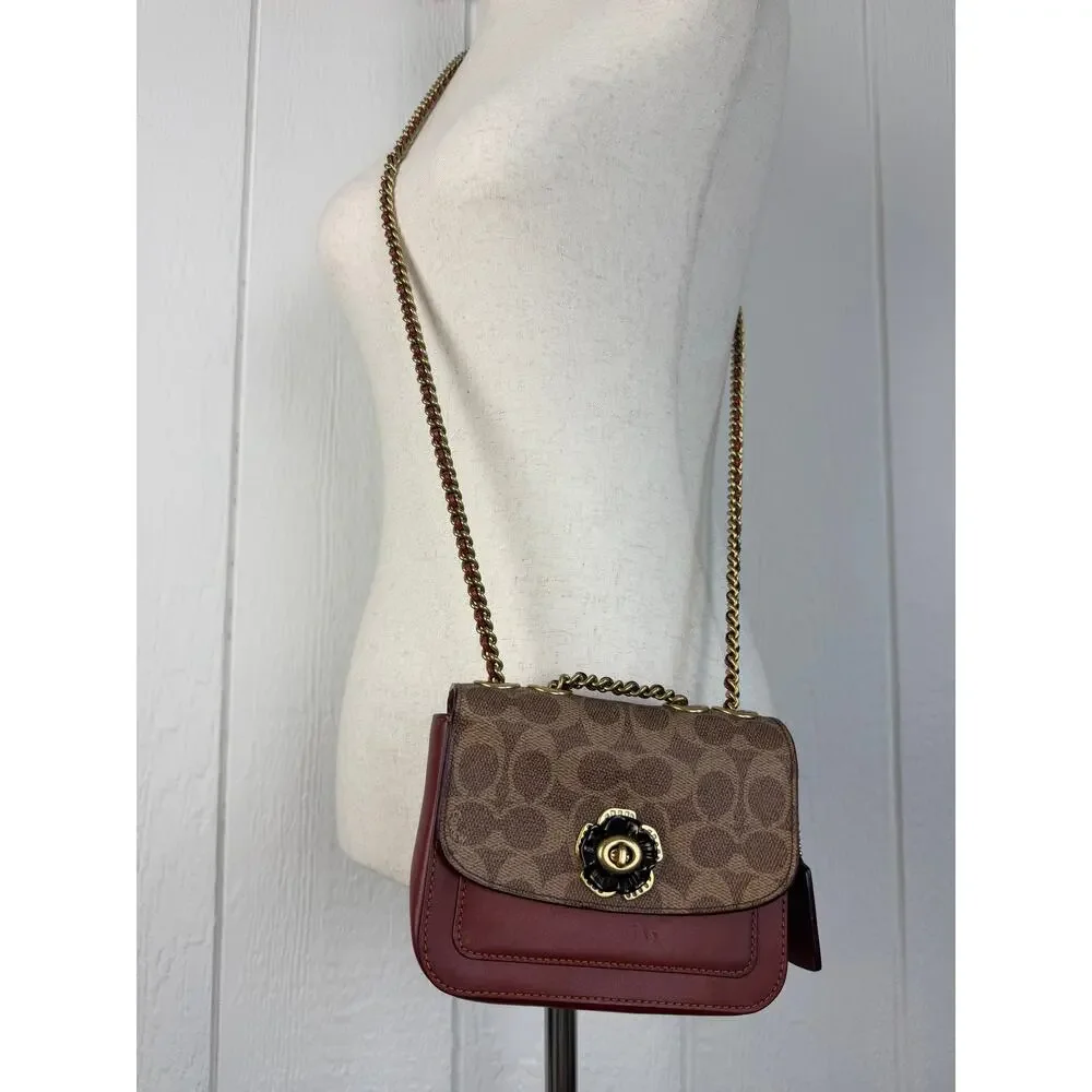 Coach Women's Coated Canvas Signature Madison Shoulder Bag - Tan Rust